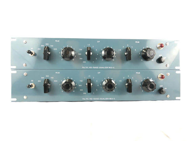 Pultec MEQ-5 2x Sequential Serial Pair of Tube EQ Equalizer