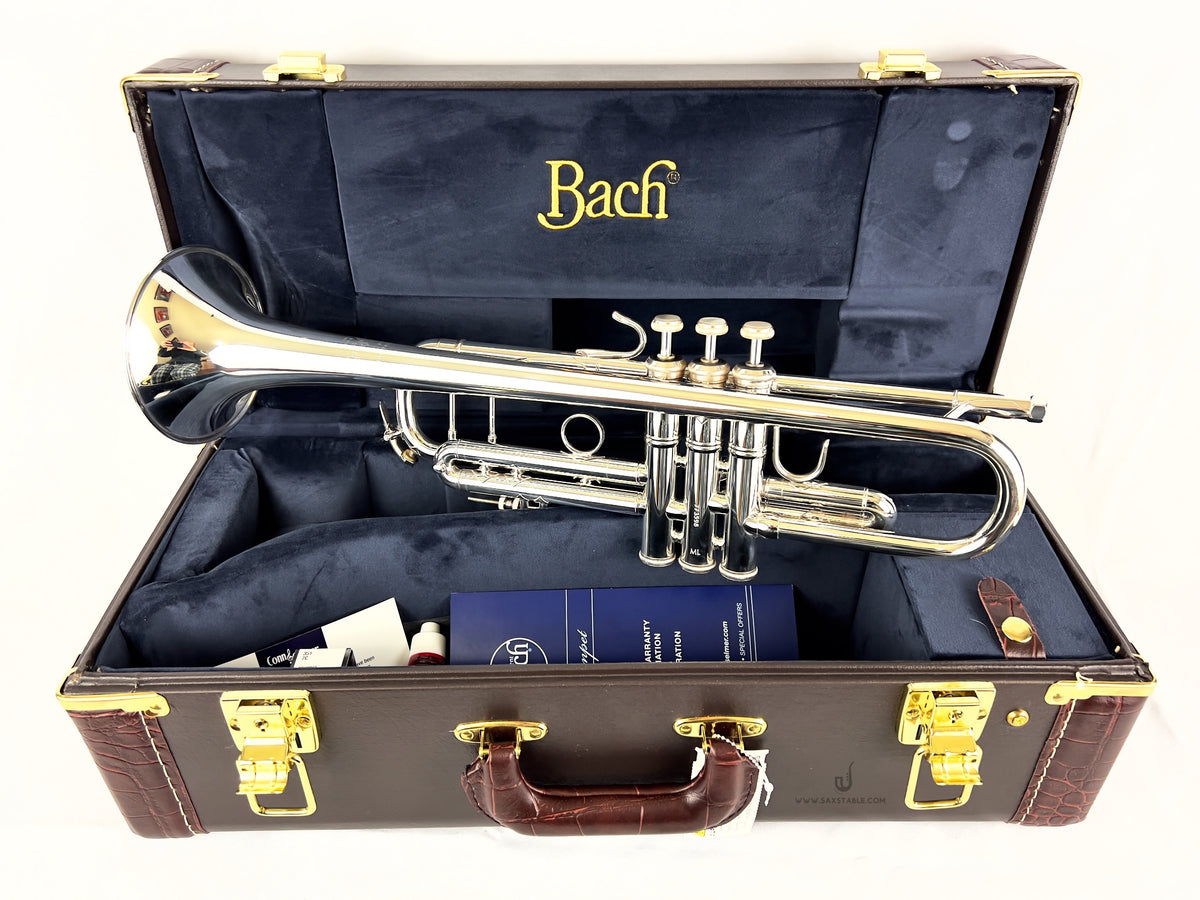 Bach Stradivarius 180S43G Gold Bell Silver Plated Trumpet New In