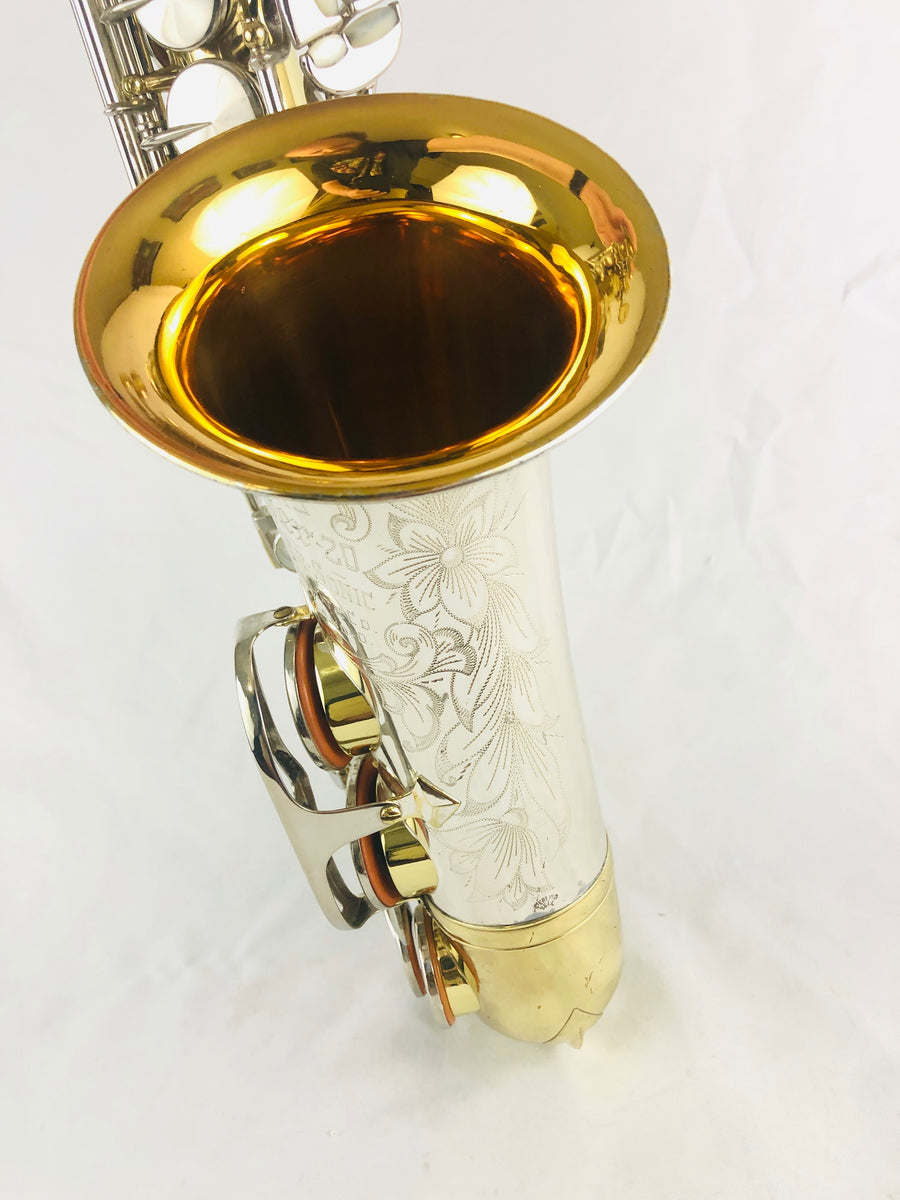 管楽器・吹奏楽器 KING Super 20 SilverSonic #433047 ALTO King Super 20 Silver Sonic Full Pearls Alto Saxophone HOLY GRAIL