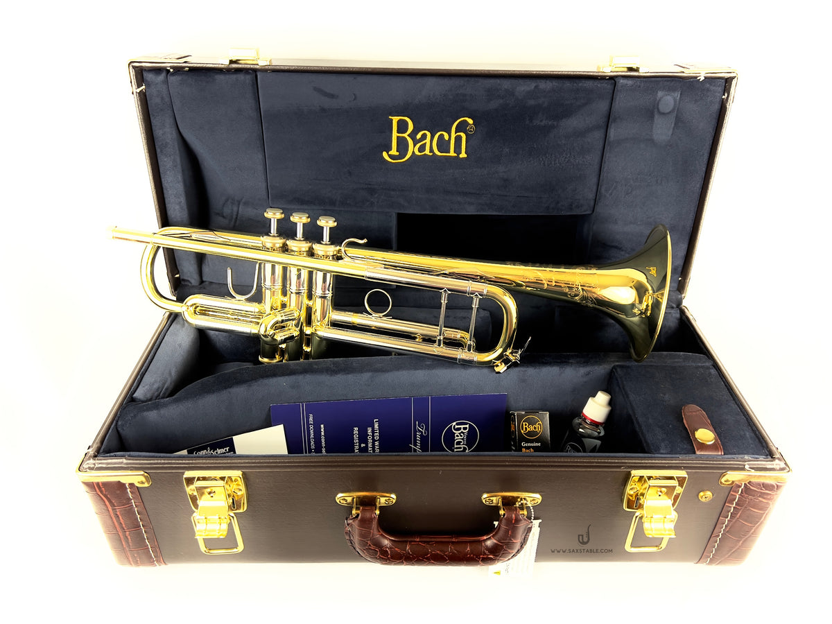 Bach Stradivarius 19043 50th Anniversary Gold Lacquer Trumpet NEW