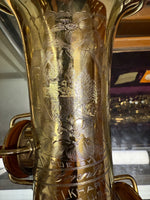 Conn Gold Plated New Wonder II Chu 213xxx Alto Saxophone RARE PORTRAIT ENGRAVING