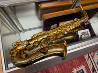 Conn Gold Plated New Wonder II Chu 213xxx Alto Saxophone RARE PORTRAIT ENGRAVING
