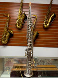 Martin Handcraft #176xxx Bb Soprano Saxophone Silver w/ Gold Plate Bell