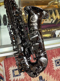 Cannonball Crescent Midnight Moon A5 Black Big Bell Stone Series Alto Saxophone CUSTOM ENGRAVED!