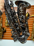 Cannonball Crescent Midnight Moon A5 Black Big Bell Stone Series Alto Saxophone CUSTOM ENGRAVED!