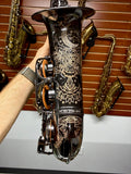 Cannonball Crescent Midnight Moon A5 Black Big Bell Stone Series Alto Saxophone CUSTOM ENGRAVED!