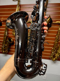 Cannonball Crescent Midnight Moon A5 Black Big Bell Stone Series Alto Saxophone CUSTOM ENGRAVED!
