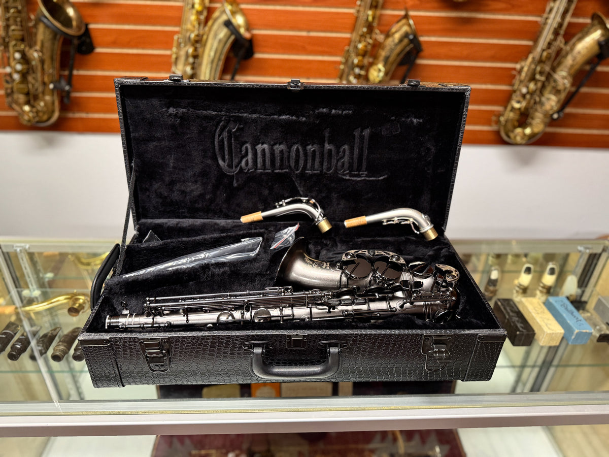 Cannonball Raven A5 Black Big Bell Stone Series Alto Saxophone – Sax Stable