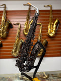 Cannonball Raven A5 Black Big Bell Stone Series Alto Saxophone CUSTOM ENGRAVED!