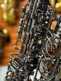 Cannonball Raven A5 Black Big Bell Stone Series Alto Saxophone CUSTOM ENGRAVED!