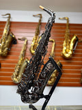 Cannonball Raven A5 Black Big Bell Stone Series Alto Saxophone CUSTOM ENGRAVED!