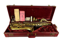 King Super 20 Full Pearl Silver Neck Tenor Saxophone w/Candy - CLOSET QUEEN
