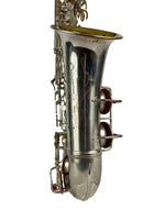 Conn 6m Naked Lady 252xxx Transitional Silver Plated Alto Saxophone w/Gold Plate Bell!