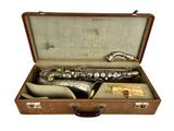 Conn 6m VIII Naked Lady Silver Plated Alto Saxophone Rolled Tone Holes!