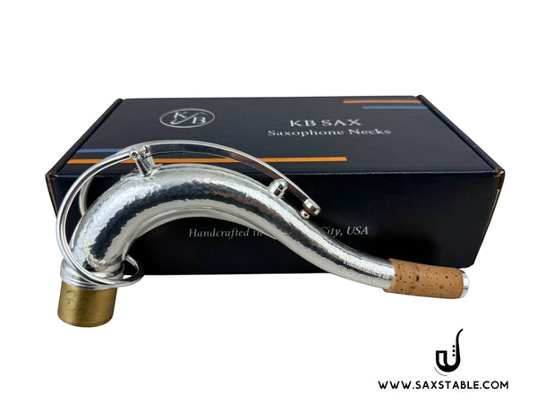 KB Sax Vanguard Solid Silver Kim Bock Tenor Saxophone Neck Fits Modern Selmer Yani Yamaha