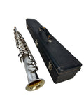 Buescher Key of C Soprano Saxophone Silver Plated
