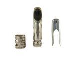 Selmer Air Flow Metal Alto Saxophone Mouthpiece Scroll Shank w/Table OVAL + Ligature & Cap