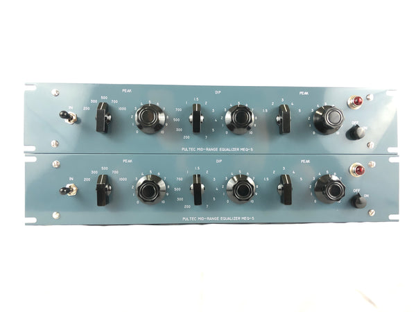 Pultec MEQ-5 2x Sequential Serial Pair of Tube EQ Equalizer