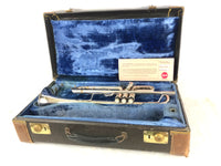 Bach Stradivarius 37 80xxx 1973 SIlver Bb Trumpet w/ Valve Slide Trigger & Warranty Card