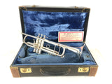 Bach Stradivarius 37 80xxx 1973 SIlver Bb Trumpet w/ Valve Slide Trigger & Warranty Card