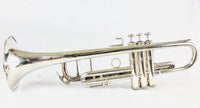 Bach Stradivarius 37 80xxx 1973 SIlver Bb Trumpet w/ Valve Slide Trigger & Warranty Card