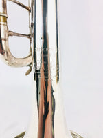 Bach Stradivarius 37 80xxx 1973 SIlver Bb Trumpet w/ Valve Slide Trigger & Warranty Card