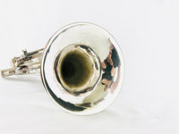 Bach Stradivarius 37 80xxx 1973 SIlver Bb Trumpet w/ Valve Slide Trigger & Warranty Card