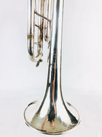 Bach Stradivarius 37 80xxx 1973 SIlver Bb Trumpet w/ Valve Slide Trigger & Warranty Card