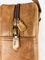 Reunion Blues Vintage Sand Brown Leather Alto Saxophone Case
