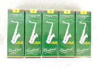 Vandoren Java Green Tenor Saxophone Reed Size #3 5x Box Bundle!