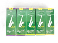 Vandoren Java Green Tenor Saxophone Reed Size #3 5x Box Bundle!