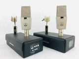 AKG C414 EB Pair 2x Vintage Microphone w/ C12 Brass Capsule!