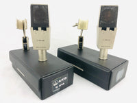 AKG C414 EB Pair 2x Vintage Microphone w/ C12 Brass Capsule!