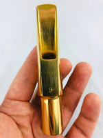 Beechler Gold Plated GP #9 Tenor Saxophone Mouthpiece w/Lig & Cap