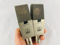 AKG C414 EB Pair 2x Vintage Microphone w/ C12 Brass Capsule!