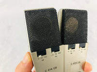 AKG C414 EB Pair 2x Vintage Microphone w/ C12 Brass Capsule!