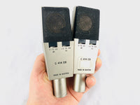 AKG C414 EB Pair 2x Vintage Microphone w/ C12 Brass Capsule!