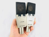 AKG C414 EB Pair 2x Vintage Microphone w/ C12 Brass Capsule!