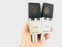 AKG C414 EB Pair 2x Vintage Microphone w/ C12 Brass Capsule!