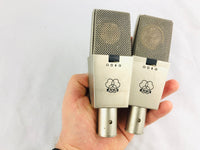 AKG C414 EB Pair 2x Vintage Microphone w/ C12 Brass Capsule!