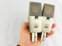 AKG C414 EB Pair 2x Vintage Microphone w/ C12 Brass Capsule!