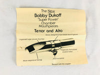 Dukoff Miami D8 Super Power Chamber 1973 Tenor Saxophone Mouthpiece