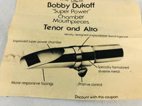 Dukoff Miami D8 Super Power Chamber 1973 Tenor Saxophone Mouthpiece