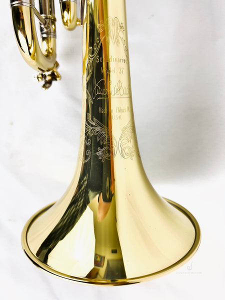 Bach Stradivarius 19037 50th Anniversary Gold Lacquer Trumpet NEW IN B Sax Stable