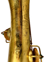 Conn Gold Plated New Wonder II Transitional Tenor Saxophone Art Deco Sun Goddess