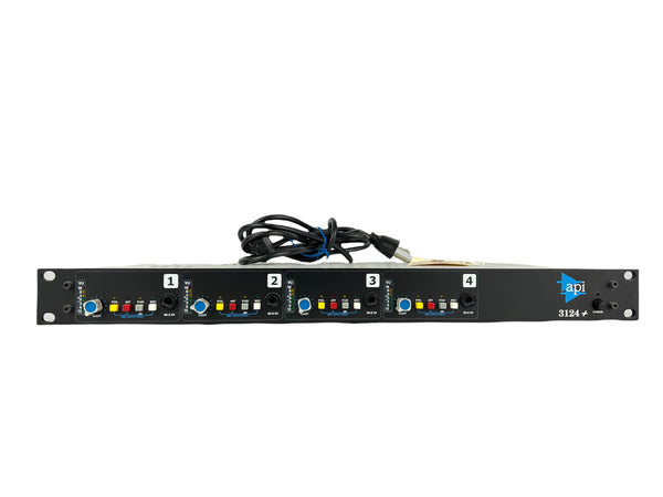 API 3124+ 4 Channel Mic Preamp Minty Condition w/API BOX!