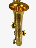 Conn Gold Plated New Wonder II Transitional Tenor Saxophone Art Deco Sun Goddess